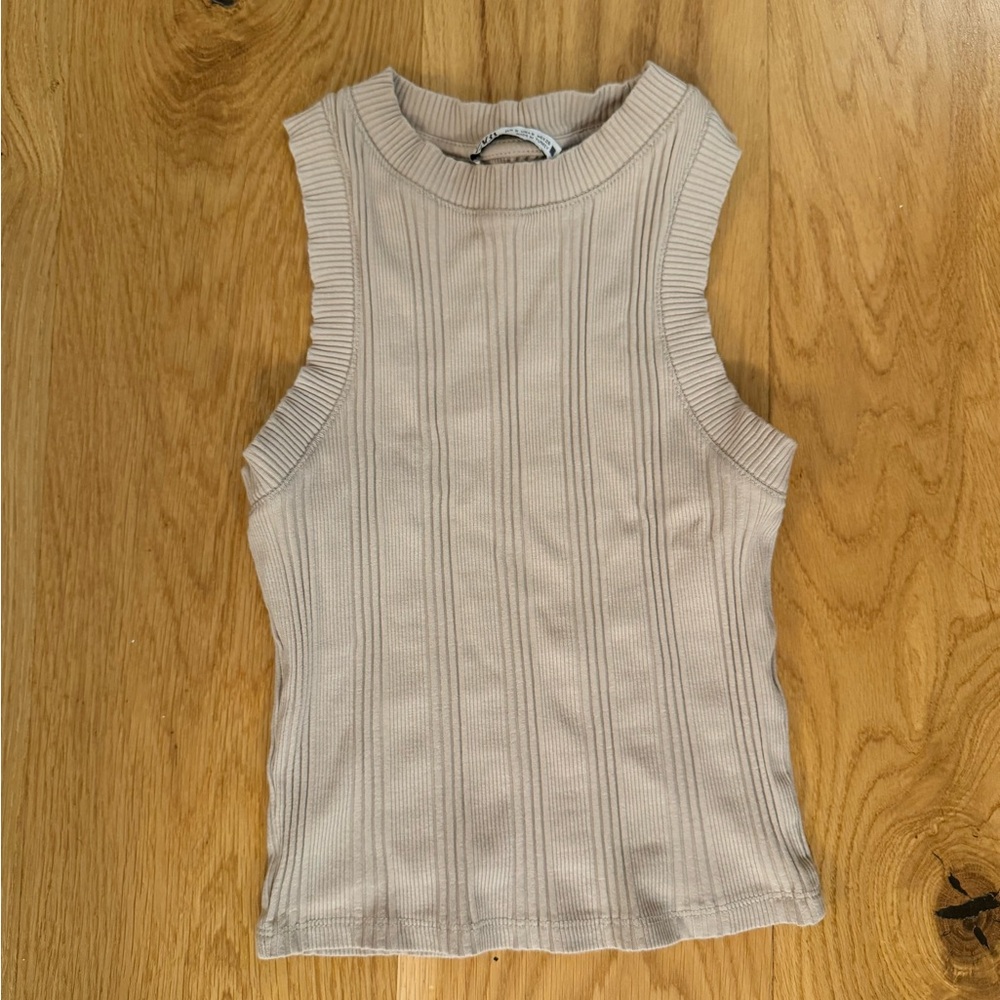 EUC Tan Zara Tank